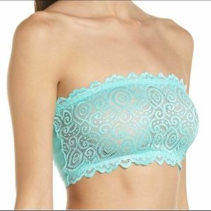 NWT Free People Seamless Lace Reversible Bandeaus